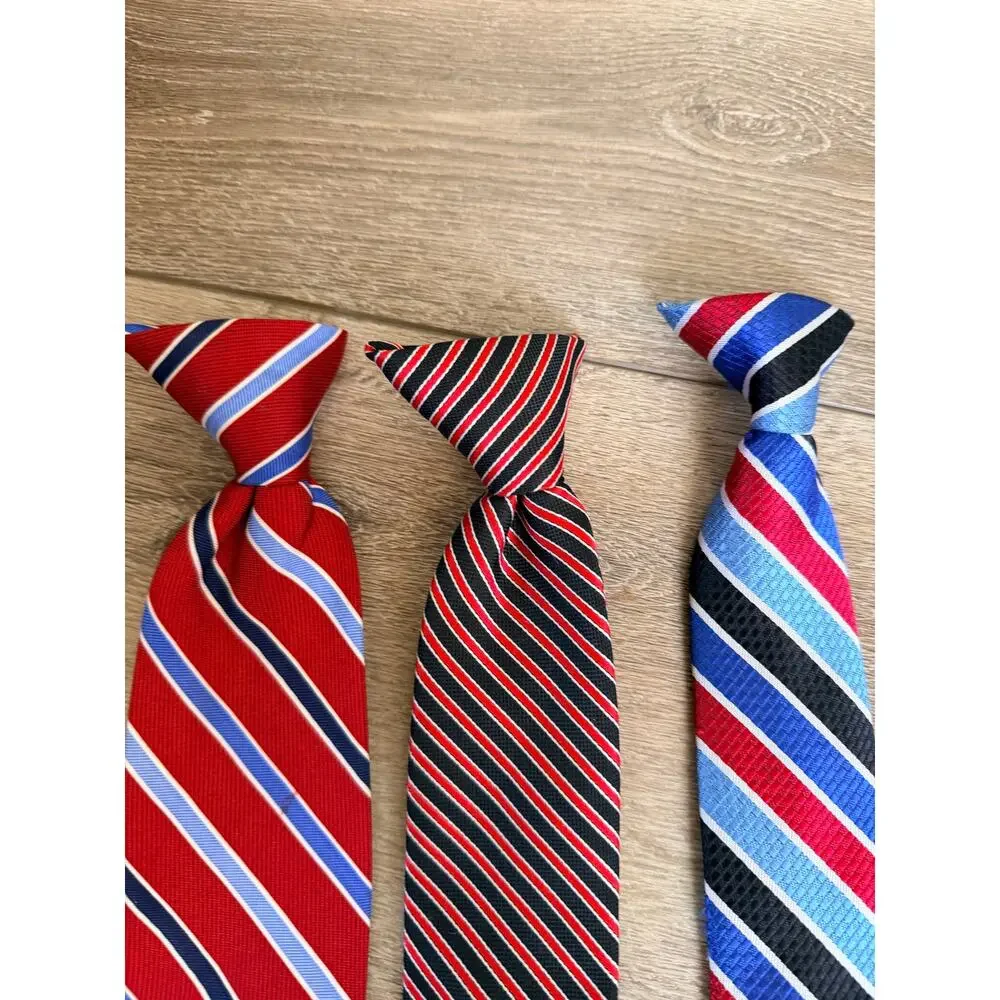 Chaps Boys' Patriotic Clip-On Tie Bundle